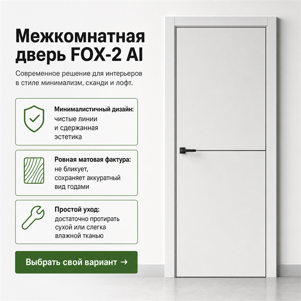Дверь межкомнатная FOX-2 Al 2424