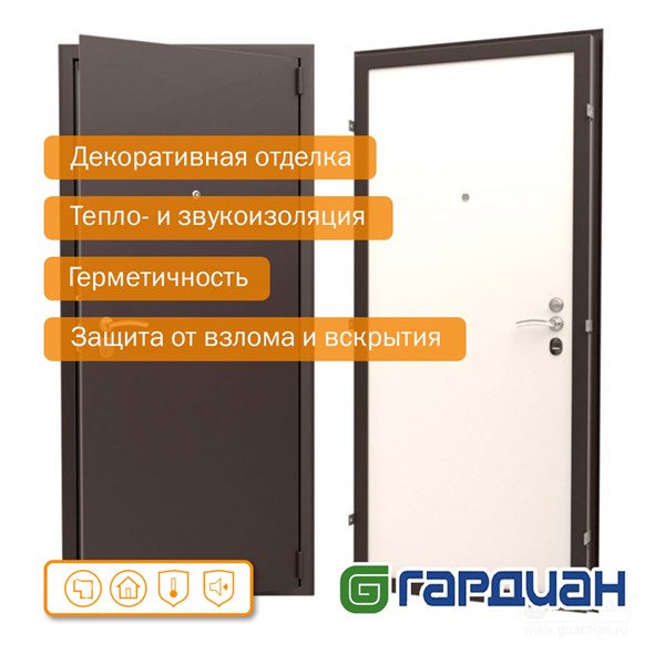 Дверь входная ДС 2/гладкая панель 2079 - фото 10996